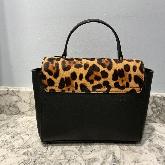 Kate Spade New York Run Wild Leopard Kerrie Cat Handbag Crossbody - Picture 5 of 8